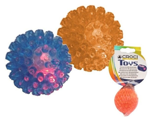 Jucarie pentru pisici model Minge Flash Curly 5cm